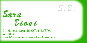 sara diosi business card
